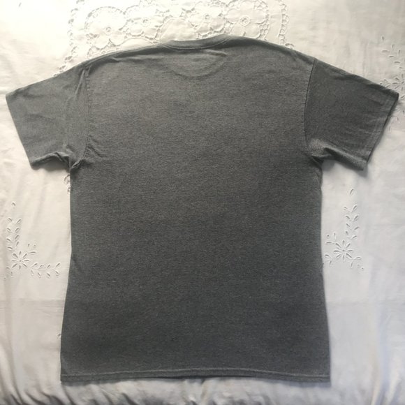 United States Marine Corps T-Shirt Eagle Globe Anchor L Grey Distressed - Picture 3 of 5